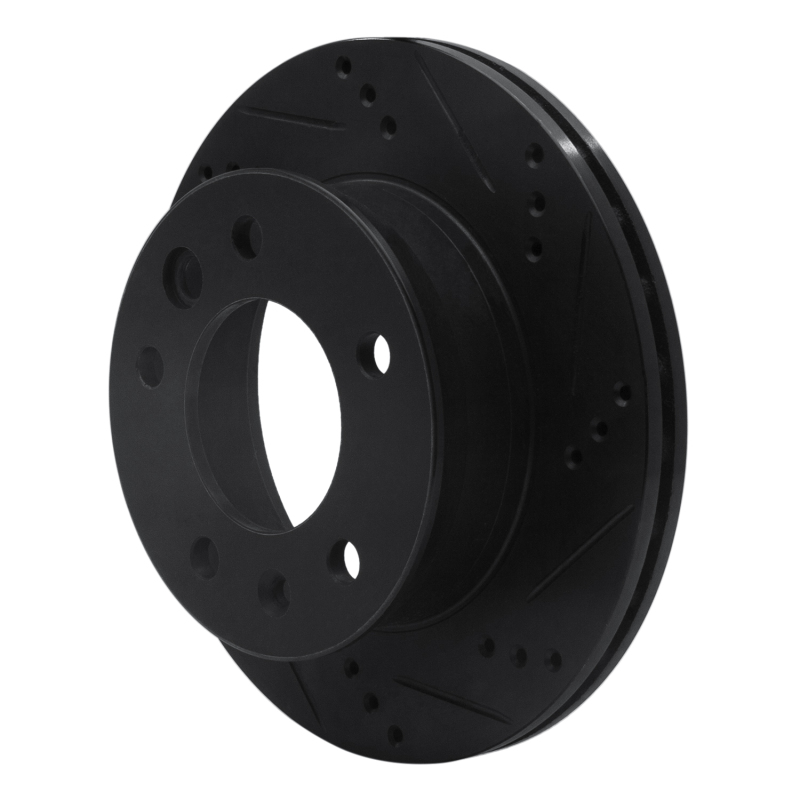 Dodge Sprinter 3500 Brake Rotor (1) - Front Left - R1 Concepts - Drilled & Slotted - Black - `02-`06